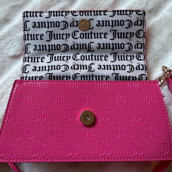 NWT Juicy Couture Y2K Style Simply Perfect Shoulder Bag Pink Flash - Picture 12 of 15